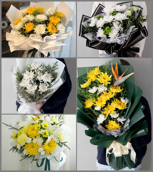河南南阳邓州市罗庄镇岭上村白事花束代送